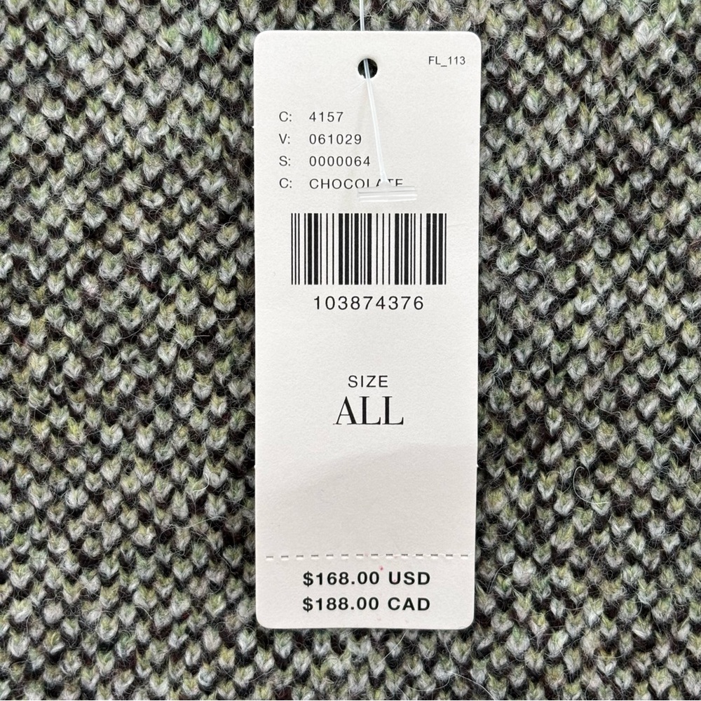 Anthropologie Bel Kazan Icon Dirty Martini Cardigan NWT Brown Tan Olive OS - Picture 10 of 12